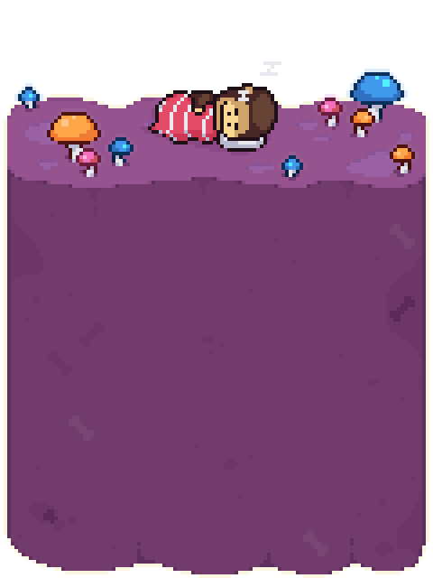 A Smol on Mushroom Island